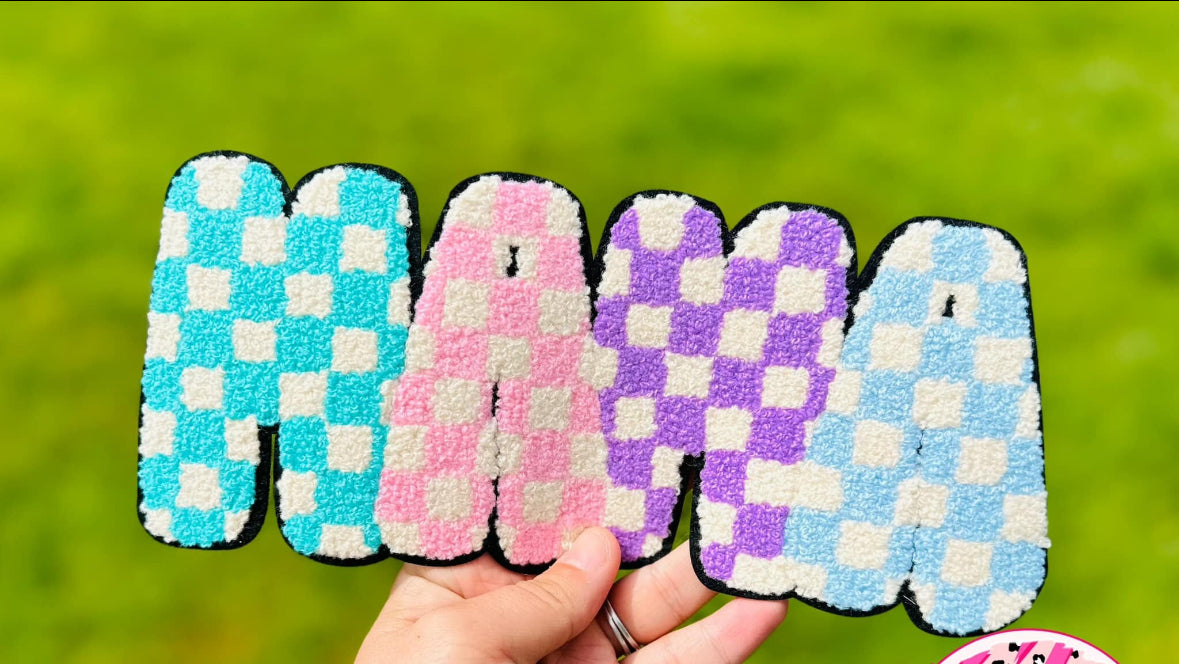 Retro Mama Crewneck Sweatshirt (Chenille Patch)