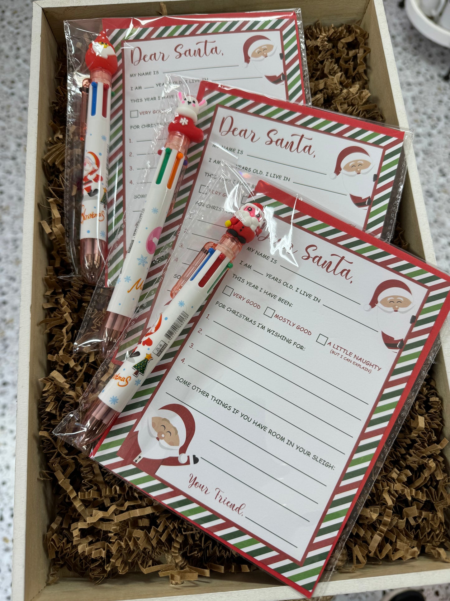 Dear Santa Letter w/Pen
