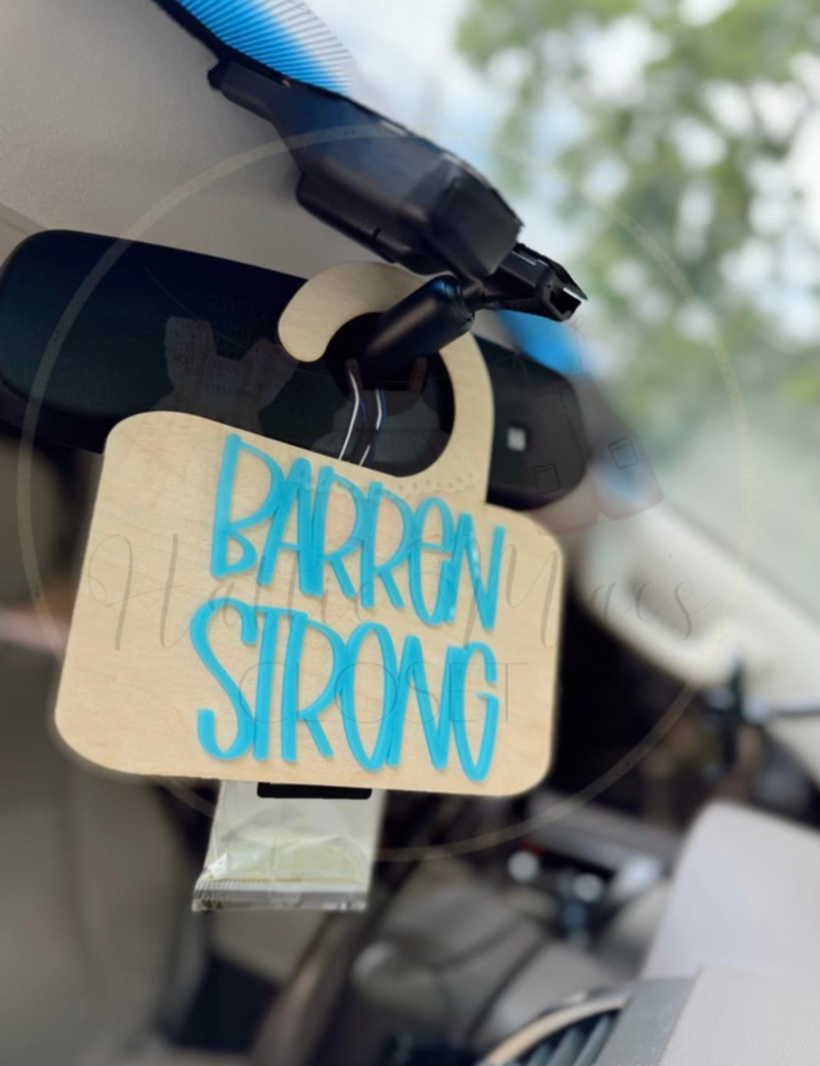 Car Rider Pick-Up Hanger (Rear View Mirror Name Tags)