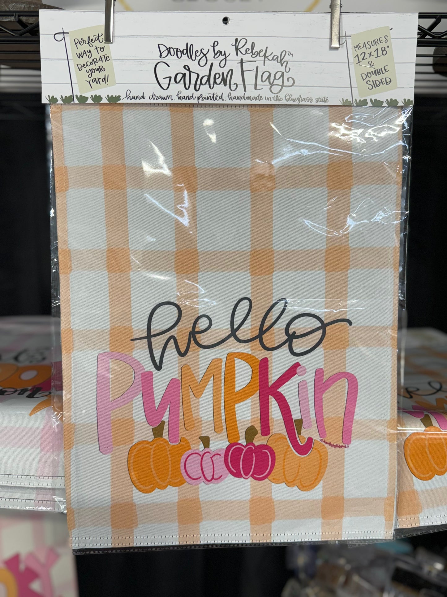 Hello Pumpkin Garden Flag (stand not included)