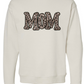 Mom Faux Cheetah Print Crewneck Sweatshirt