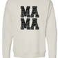 Mama Faux Sequin Print Crewneck Sweatshirt