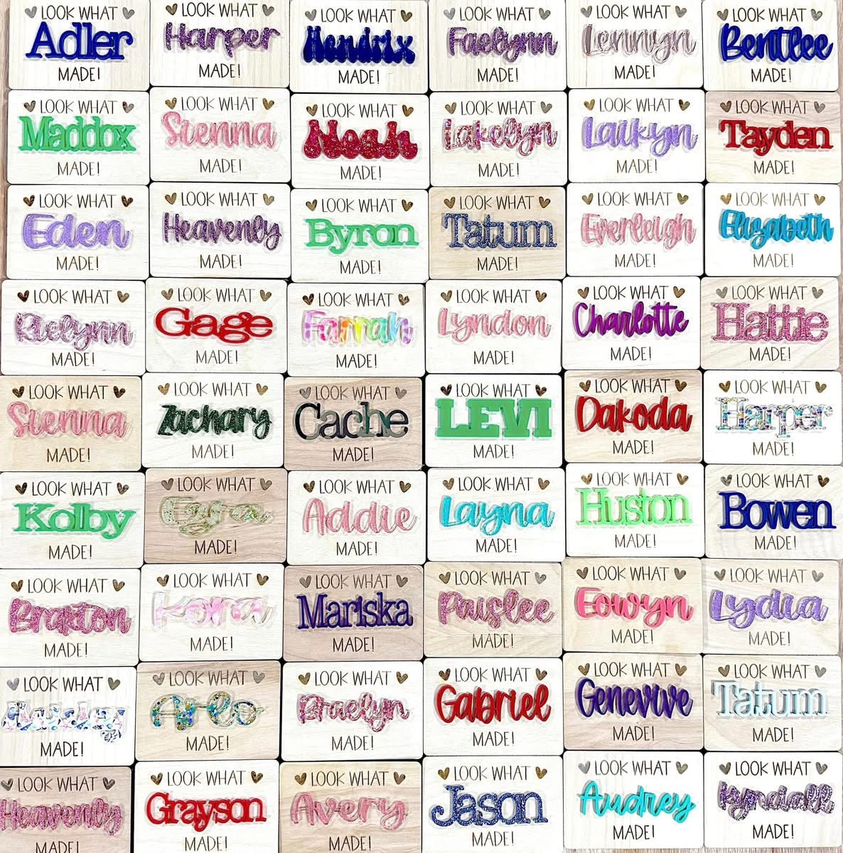 Personalized Look What I Made Magnets