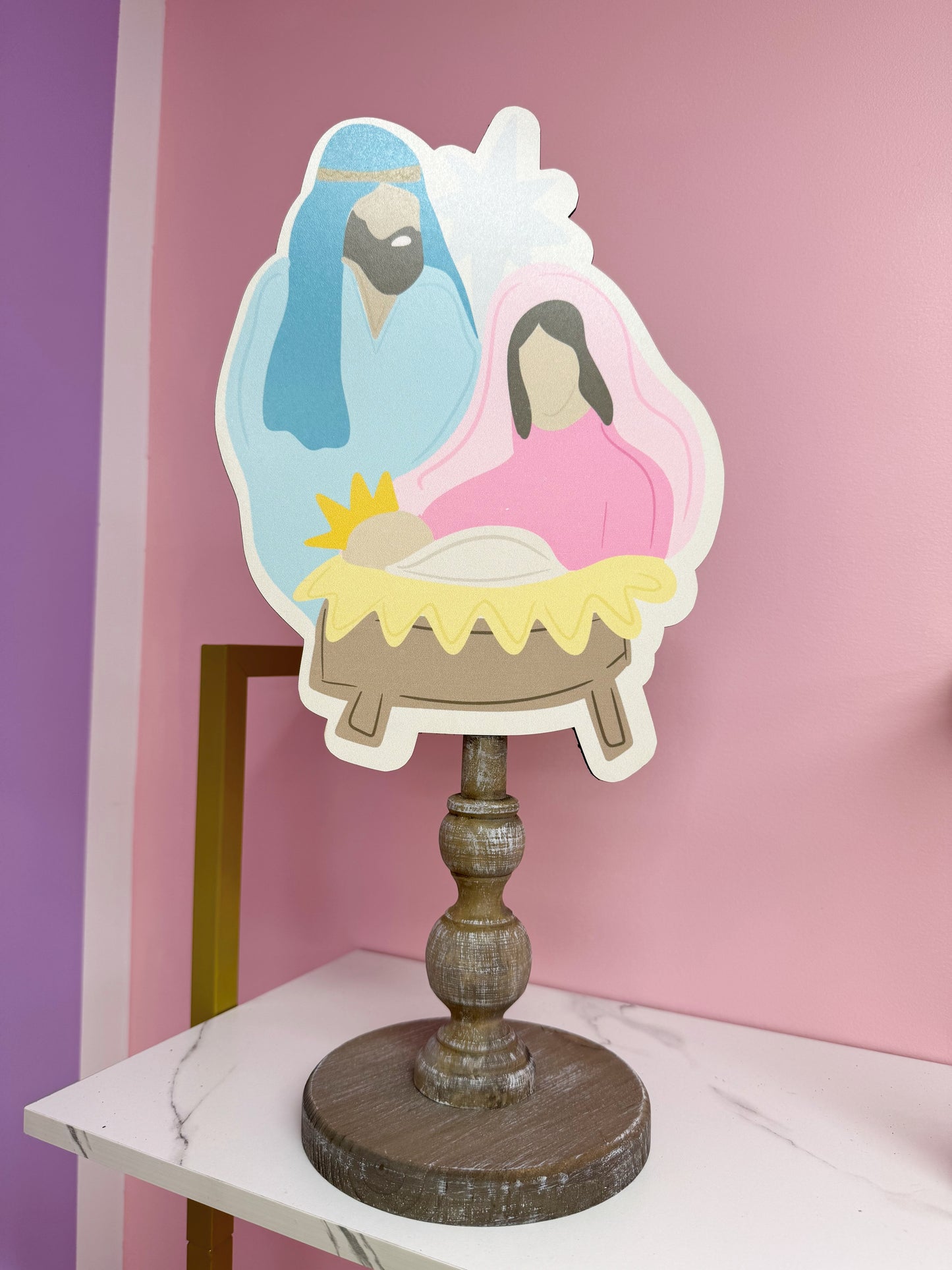 Mary & Joseph Table Topper (base sold separately)