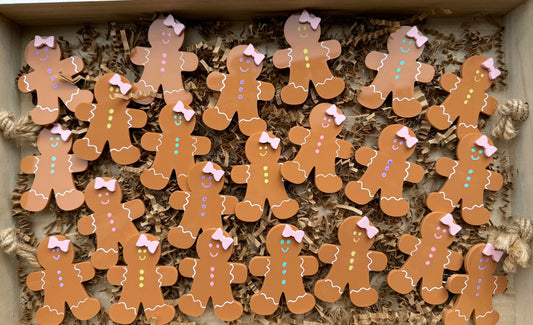 Gingerbread Alligator Clips