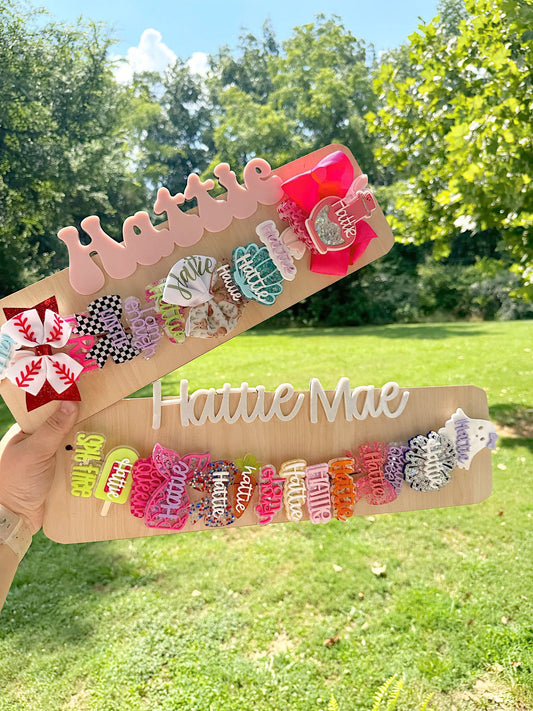 Personalized Bow, Clip, Sunglass Holder