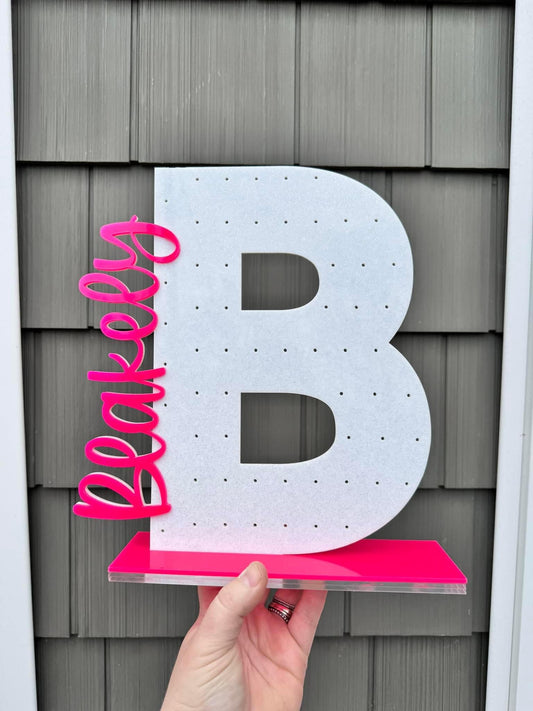 Personalized Initial Earring Holder (MOQ 2)