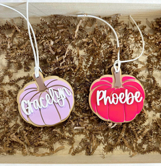 Pumpkin Bag Tags (MOQ 4)