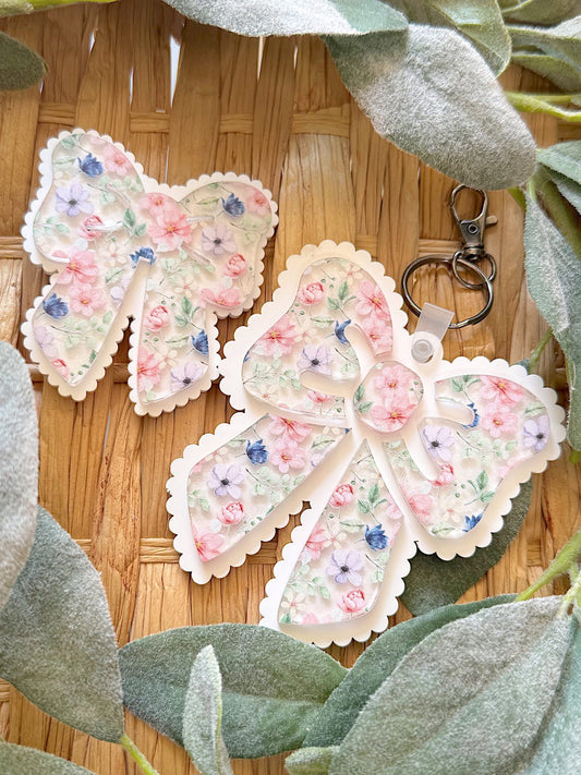 Floral Lace Bow Alligator Clip (MOQ 5)