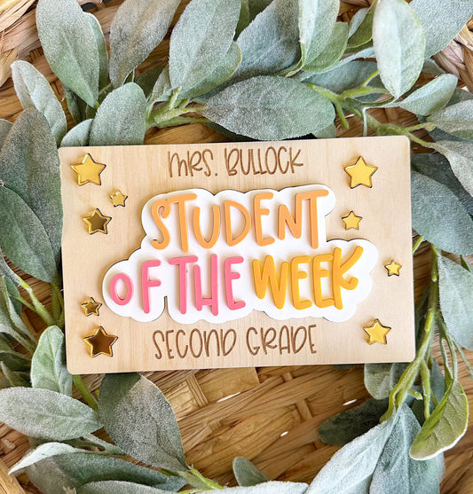 Student of the Week (MOQ 3)