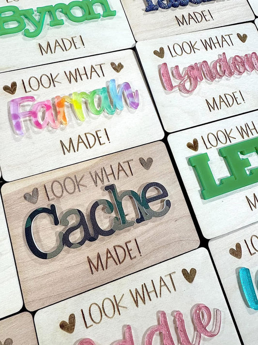 Personalized Look What I Made Magnets