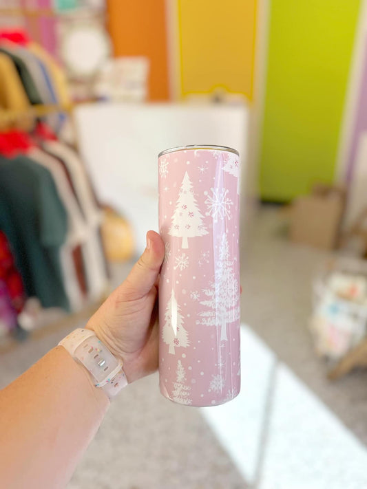 Pink Winter Wonderland 20oz Tumbler