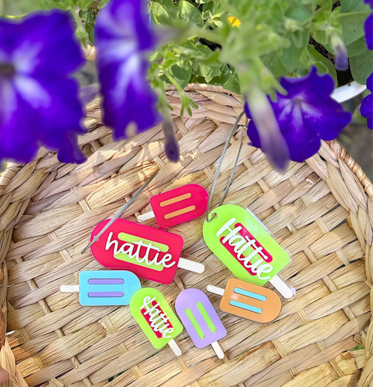Popsicle Bag Tags & Alligator Clips (MOQ 3)