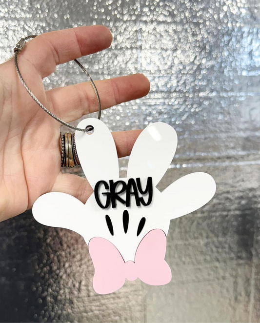 Mouse Hand Bag Tag (MOQ 5)