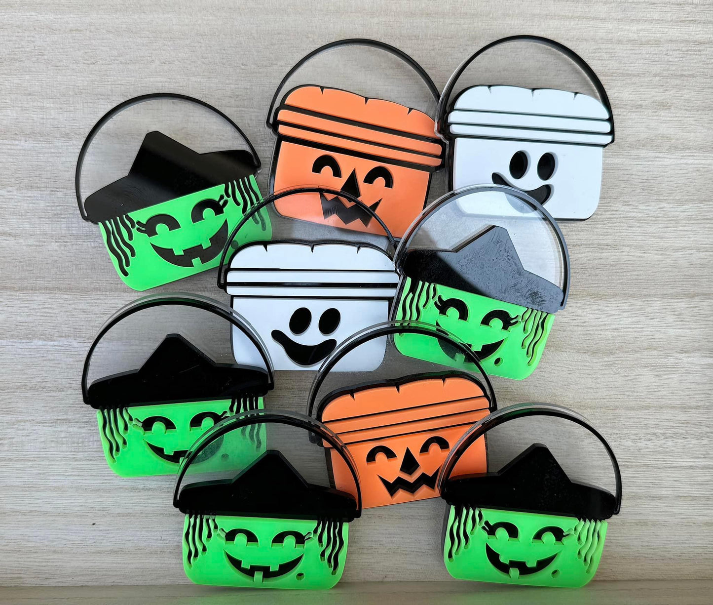 Boo Bucket Alligator Clips