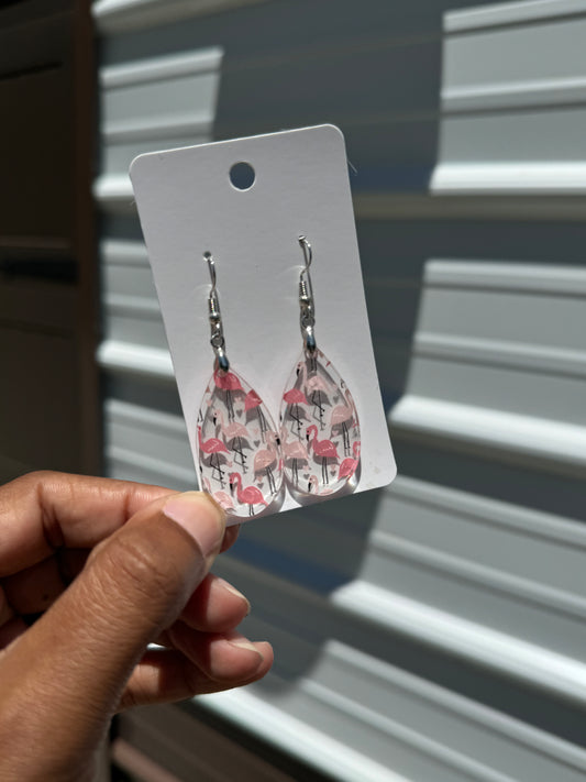 Acrylic Teardrop Earrings RTS