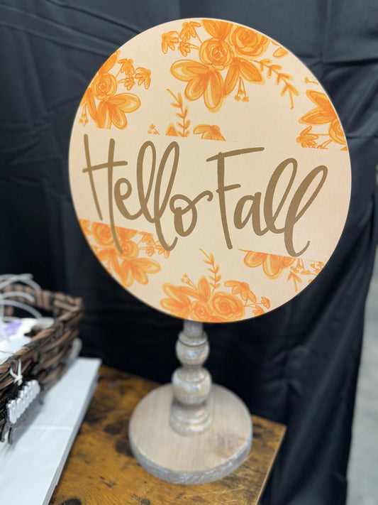 Hello Fall Table Topper (base sold separately)