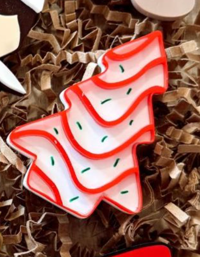 Christmas Cake Alligator Clips (MOQ 5)